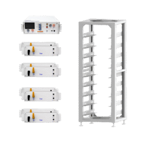 DEYE Sistema Completo de Rack de Baterias HV de 41 kWh (8 Módulos + BMS + Armário)